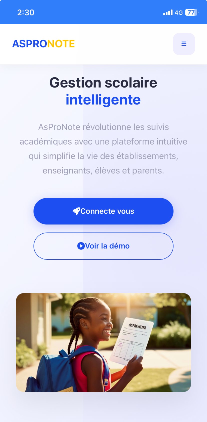AsProNote : Une plateforme éducative innovante pour les écoles haïtiennes