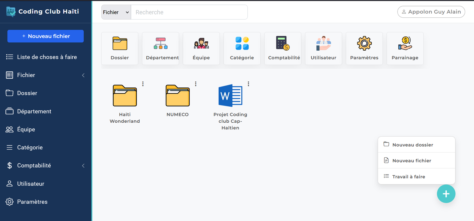 MyTeamCollab : Appolon Guy Alain révolutionne le partage de documents en équipe